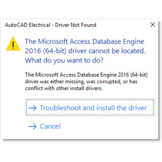 Не вдається знайти драйвер Microsoft Access Database Engine 2016 (64-розрядна версія)